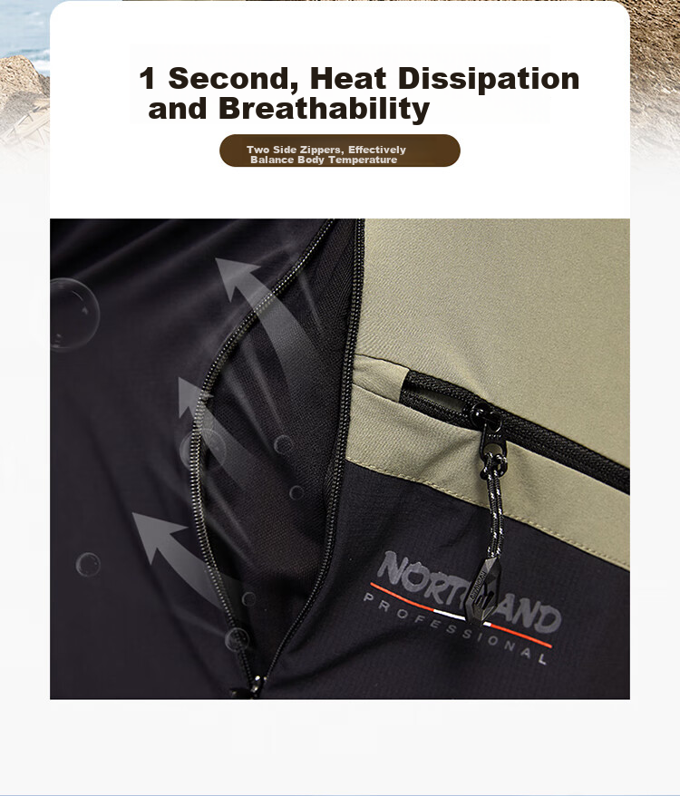 NORTHLAND Men's Stretch Outdoor Tear-Resistant Durable Hiking Water-Repellent Casual Pants 8