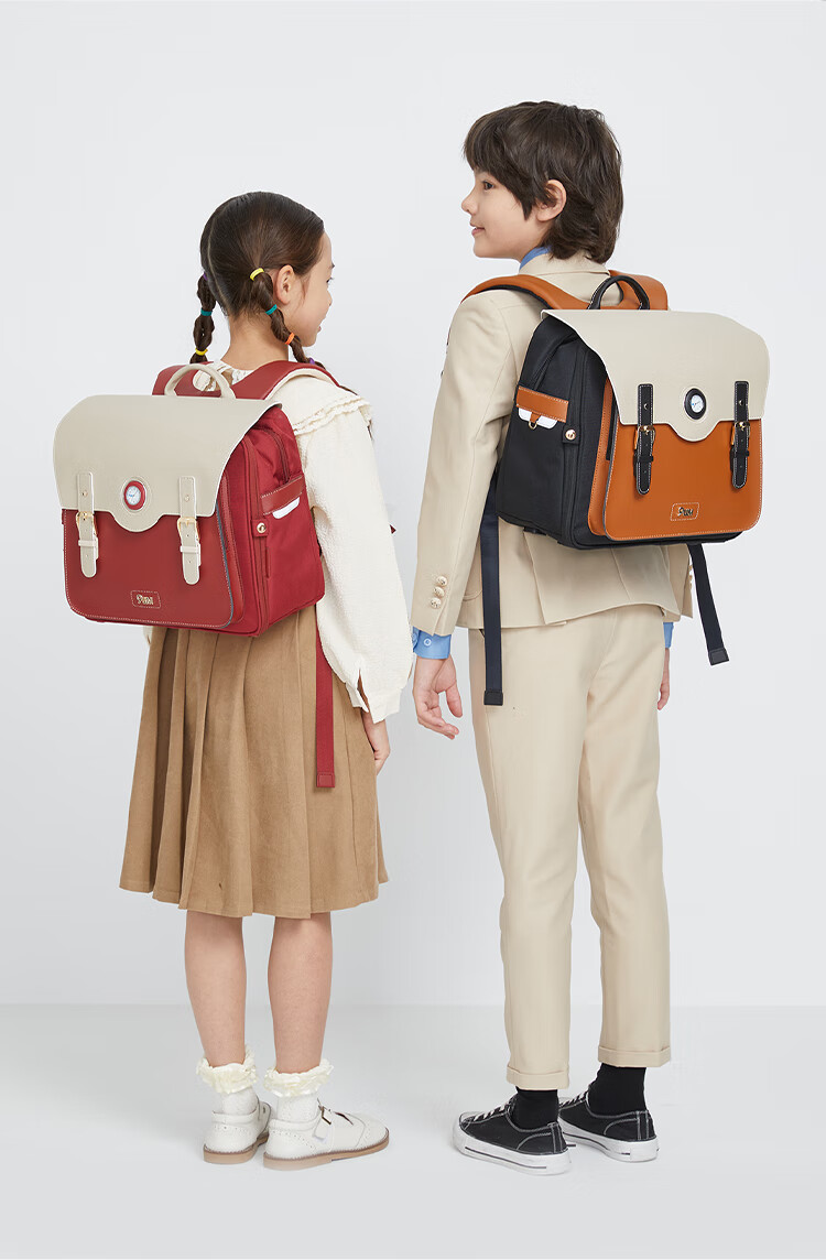 9UM Schoolbag for Primary School Students Grades 1-4, Boys And Girls, Lightweight with Safety Air Cushion, Children's Cambridge Bag U2174 Classic Brow 20