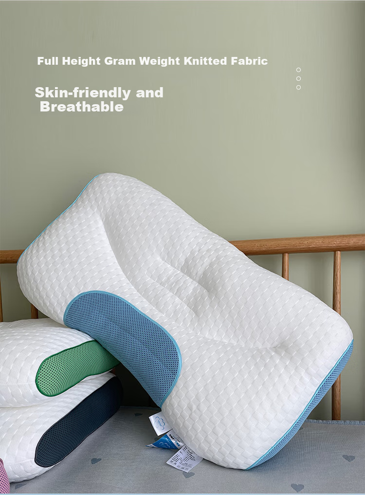 I-WILL Buckwheat Pillow for Student Dormitory Or Home Use, All-Cotton Composite Neck Support Low Pillow, Single Pack, 48*74cm 5