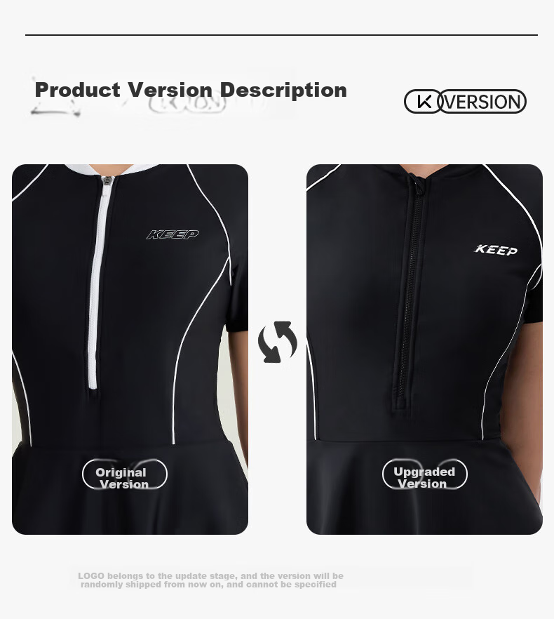 Keep One-Piece Swimsuit Dress for Women, Professional Conservative Plus Size Hot Spring Swimwear 599 Black XXXL 13