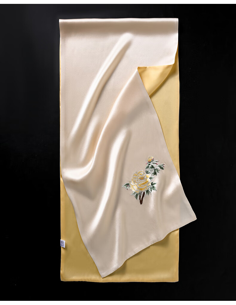 Hangsilu Silk Scarf, Women's Mulberry Silk Shawl, High-End Birthday Gift, Holiday Present for Mom And Elders 16