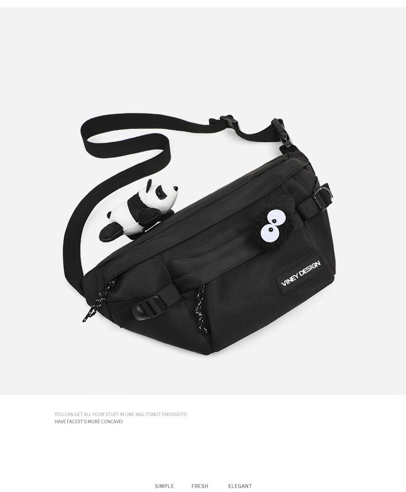 Viney Men's Crossbody Bag, Waist Pack, Chest Pack, Large Capacity Backpack, Travel Bag, Commuter Shoulder Bag, Portable Phone Bag, High-End 5