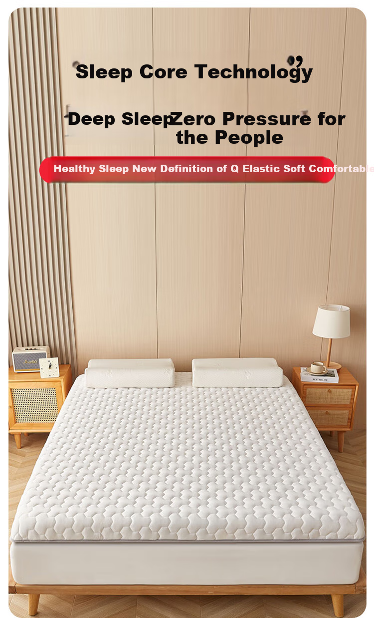 Wuyingongfang, Mu Yin Liangpin Textile Subsidiary Natural Latex Mattress, 1.5x2 Meters, Bed Pad, Floor Mat, Sleeping Pad, Gbai (White) 1