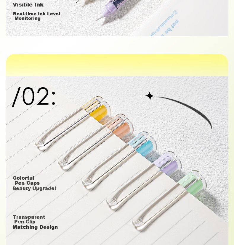 Deli Gel Pen Quick-Drying 0.5mm Full Needle Tube Neutral Pen, Colorful High-Quality Student Exam Writing Pen Rollerball Pen, Black 5 Pens/box SF353 10