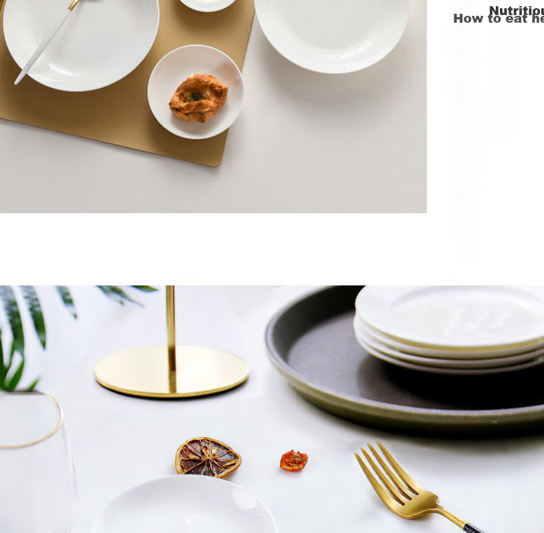 Sky Top Bone Dish Ceramic Deep Plate Pickle Plate Pure White Home Bone China Dinnerware Set, 6-Inch Rice Plate, 4 Pieces 5