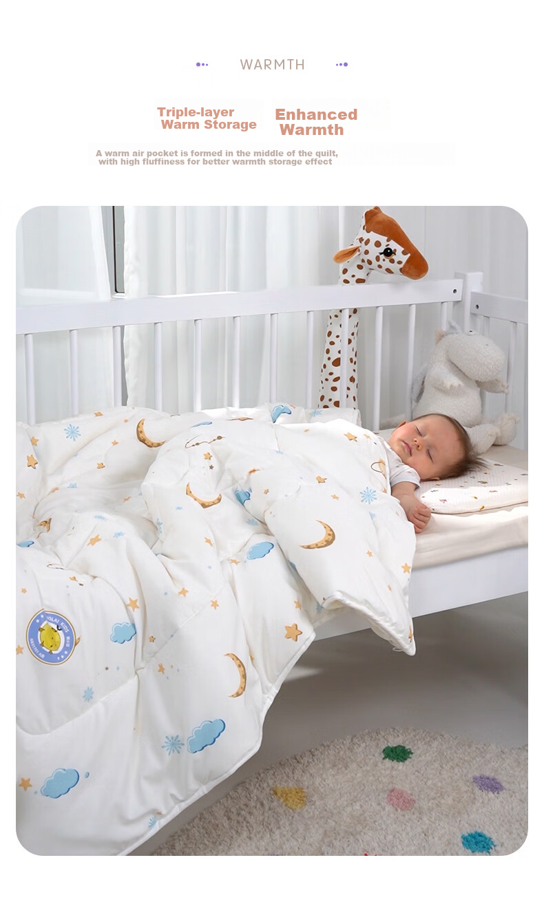 Luolaikids Quilt Filling, Infant Class A Antibacterial Soybean Warm Winter Comforter, 220*250 4
