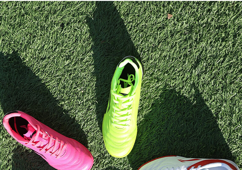 LI-NING Football Shoes Men Women TF Turf Shoes Adult Youth Kids Breathable Durable Professional Training Cushioning Cleats 6
