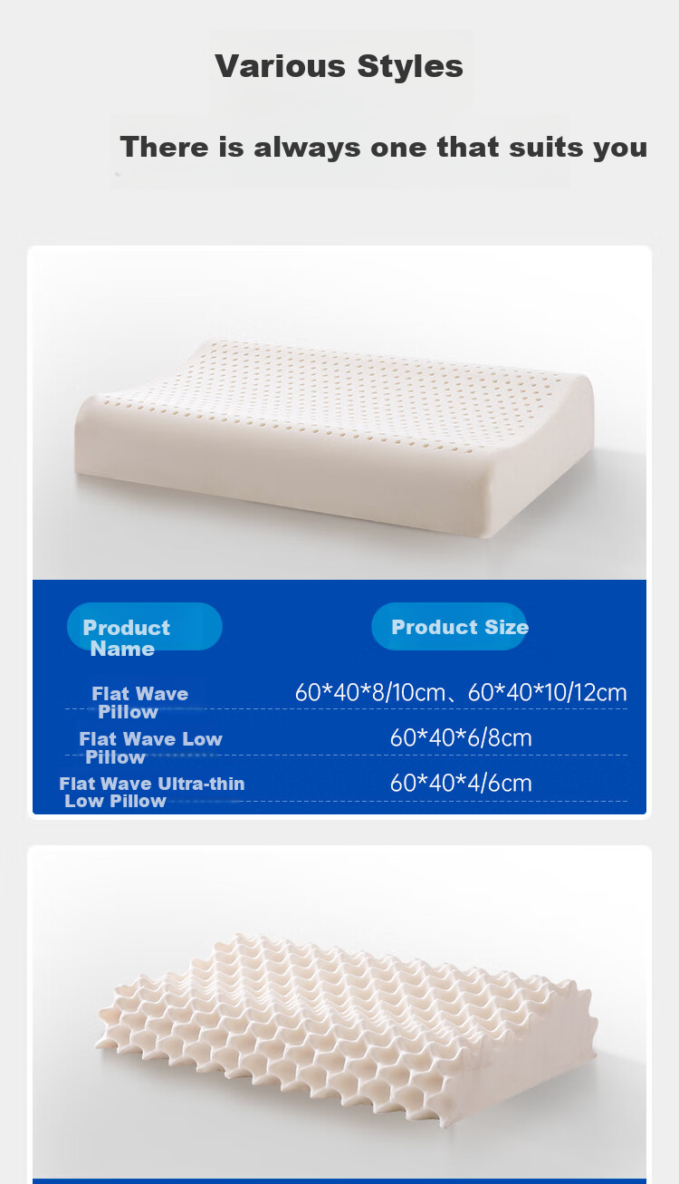 Baopo Group, Imported Natural Latex Pillow from Thailand, Suitable for Student Dormitories And Teenagers, Rubber Pillow 11