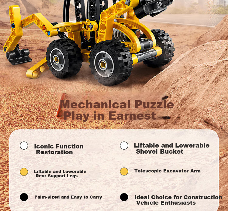 LEGO Technic 42197 Large Excavator Loader, Building Blocks Toy for Boys And Girls, Children's Birthday Gift, Home Decoratio 2
