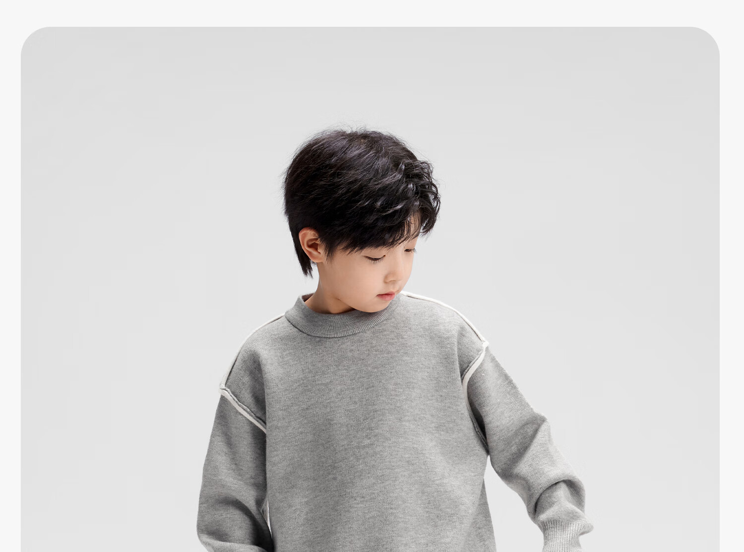 Zuo Xi Boys Sweater Winter 2025 New Children's Pullover Knitwear Imitation Cashmere Black 140cm 3