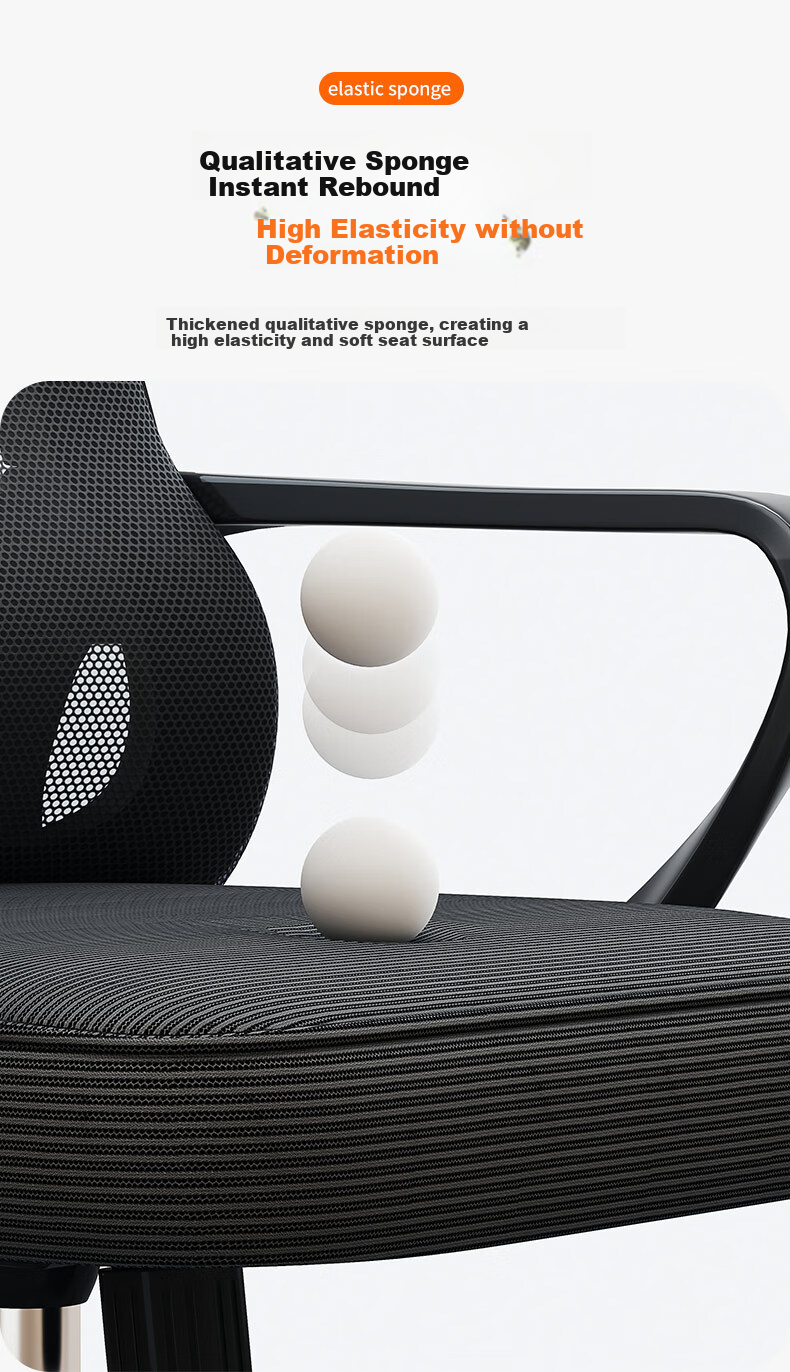 Chibailun Computer Chair, Office Chair, Home Ergonomic Chair, Dormitory Chair, Study Room Bow-Shaped Chair, Gaming Chair 7