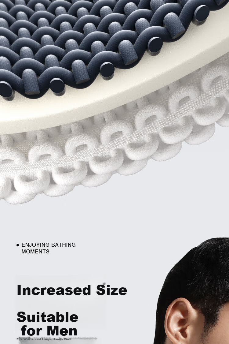 Creative Art Exfoliating Washcloth Round Cake Bath Scrubber for Men And Women, Powerful Exfoliating Tool for Bathing, Removes Dead Skin And Dirt 9