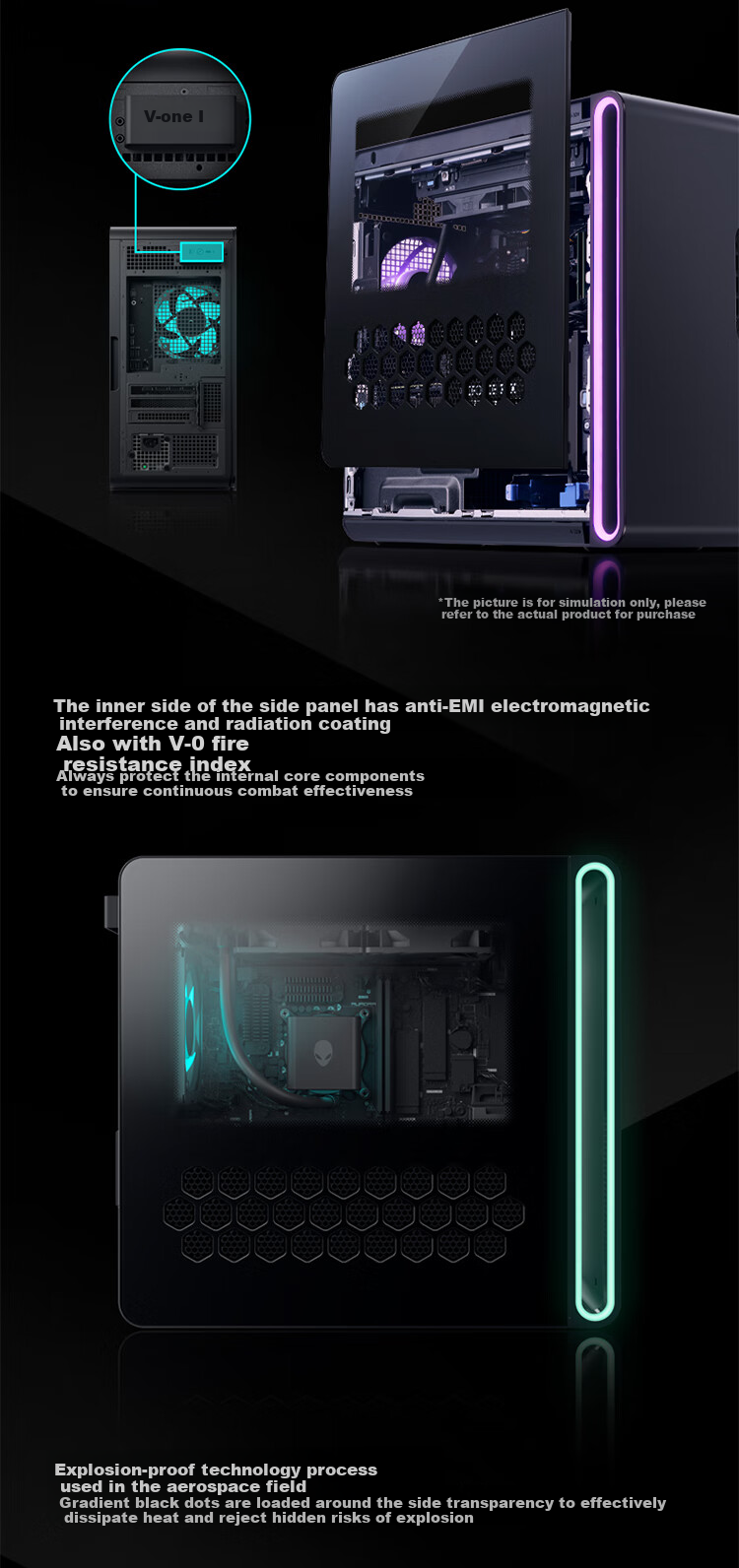 Alienware Desktop Starship R17 High-End Gaming PC (Ultra9, 32GB RAM, 1TB Storage, RTX50 Series GPU) Water-Cooled AI Training Black Myth: Wukong Design Statio 6