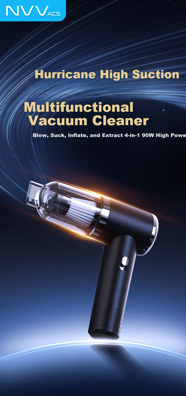 NVV Turbo Fan Brushless Powerful Handheld Dust Blower Computer Case Cleaning Air Blower NK-26S 1
