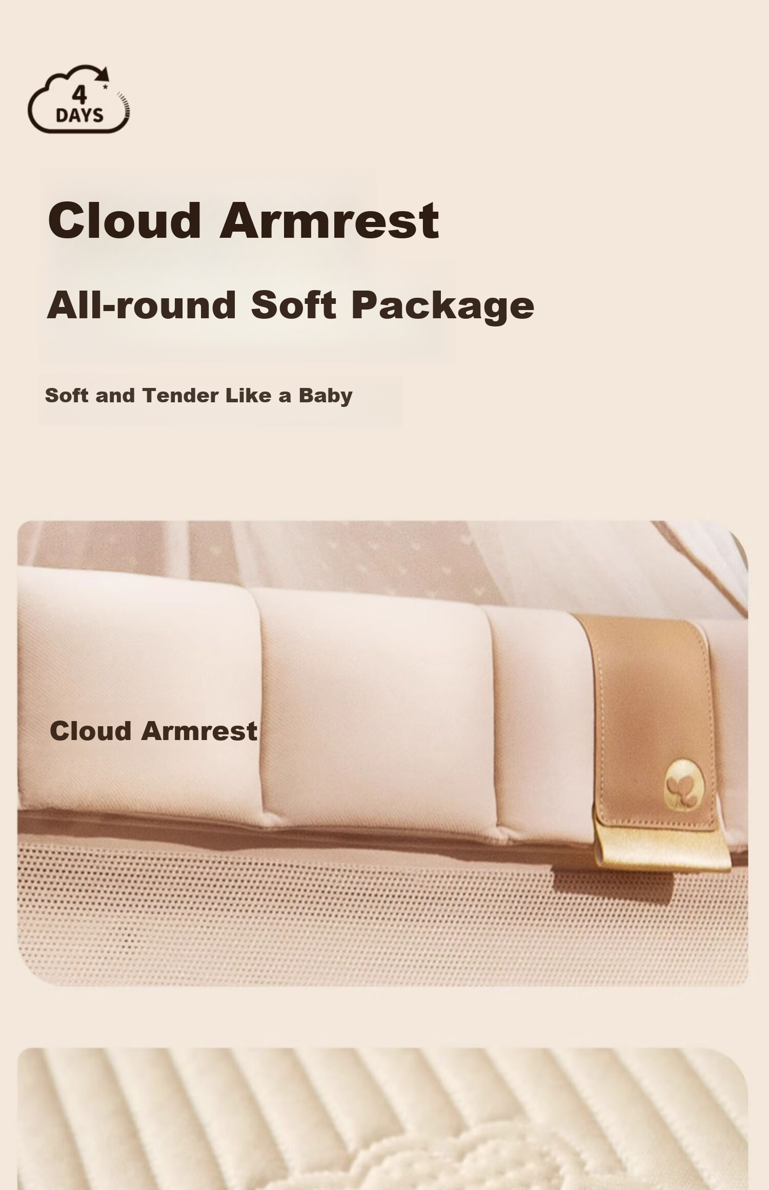 Coolbaby Cloud Baby Crib Mattress, Newborn 4D Fiber Mattress, Children's Mattress, Removable, Suitable for All Seasons 11