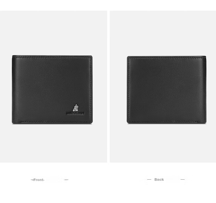 MEXICAN Wallet, Men's Lambskin Billfold, Short Crossbody Style, Multiple Card Slots, High-End Gift Box, Birthday Present for Men And Fathers 13