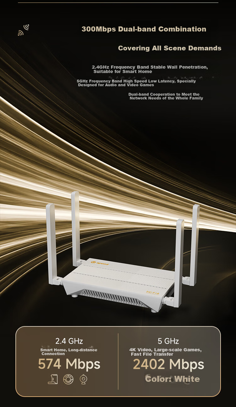 U-SPEED [Super Value WiFi 6 Dual-Band Speed Boost] AX1500 Router Gigabit Wireless Home Internet Smart Wall-Penetrating High-Speed Router Wi-Fi Network Signal Booster 3