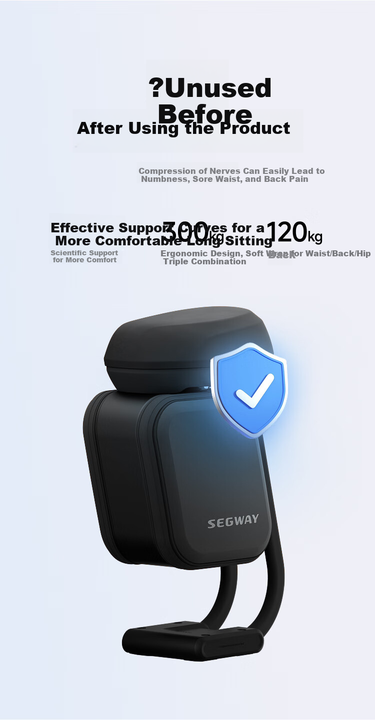 Ninebot Electric Scooter Third Generation Multifunctional Seat Compatible with E3/E3 Pro/F3/F3 Pro/ZT3 Pro 5