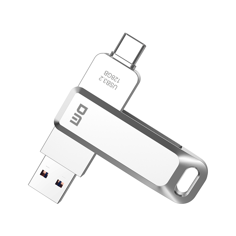 DM Daimai 128GB Type-C USB3.2 Android Phone Flash Drive, Metal PD168 Dual Interface Phone And Computer Compatible Thumb Drive