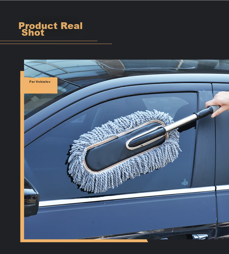 CarSetCity Car Duster Mop for Washing And Cleaning Cars, Extendable Car Duster Brush Dust Removal Tool Set 9