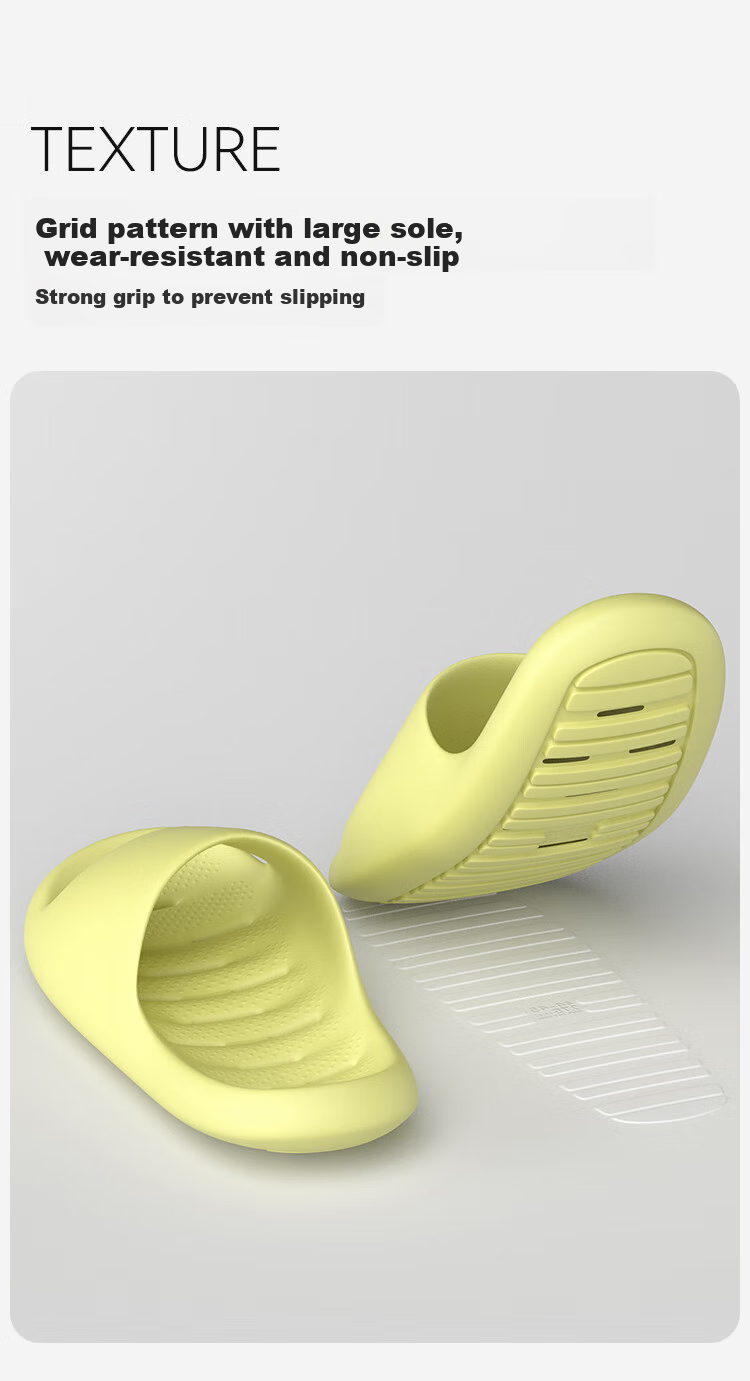 Sanli Bathroom Slippers for Men And Women, Non-Slip, Odor-Resistant, Summer Indoor Sandals, White, Size 38-39 7