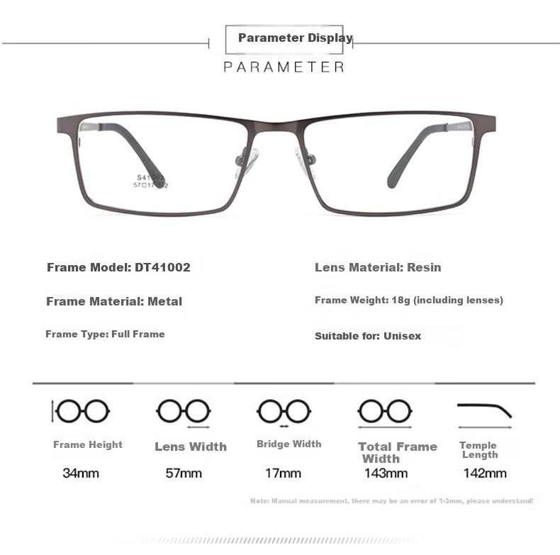 DRATRA Men's Stylish Business Nearsighted Glasses with Blue Light Protection, Prescription Available, Astigmatism Correction, Photochromic Square Frame, Ultra-Light And Non-Prescriptio 5