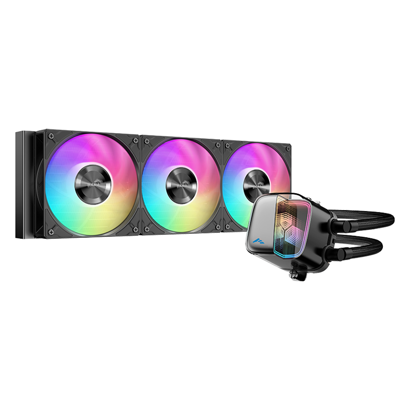 SAMA Zhuque 360 Black All-in-One CPU Liquid Cooler Ceramic Shaft Pump ARGB Sync High-Performance Radiator Supports LGA1851 AM5
