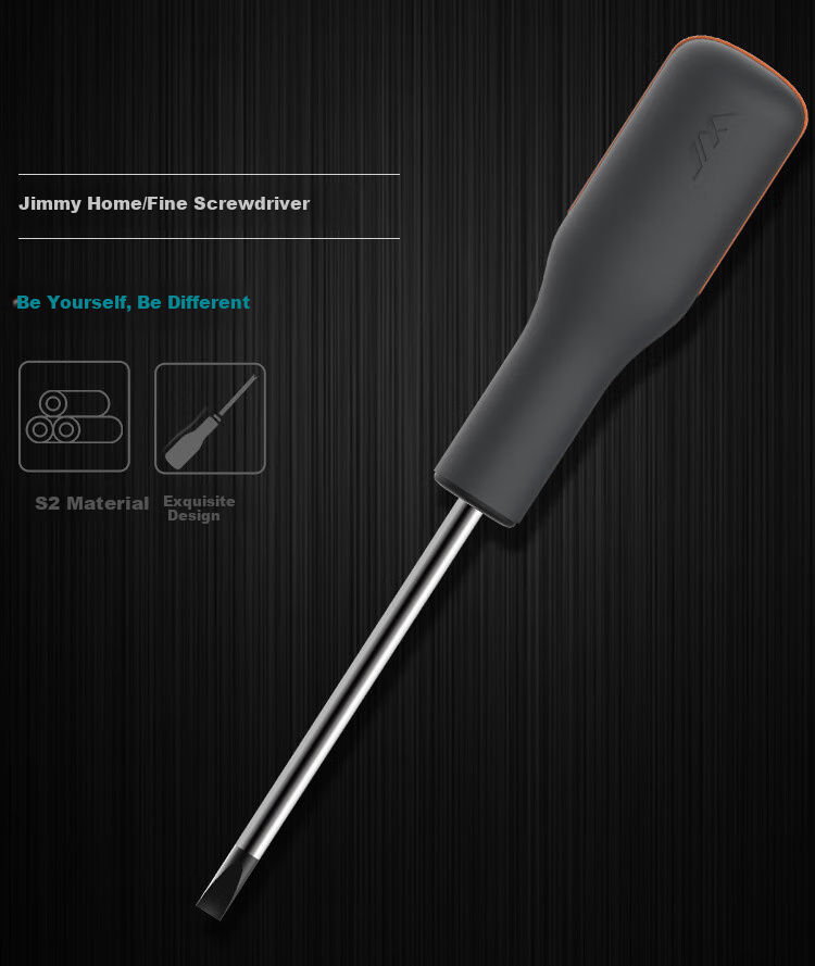 Jimijiaju Industrial-Grade S2 Flathead Screwdriver, 6-Inch, Magnetic Set with Screwdriver And Screwdriver Bits, JM-G116100N 1