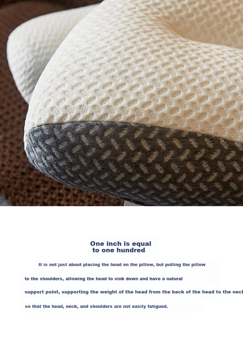 Huadn Japanese Cervical Pillow, Neck Support Pillow for Cervical Spondylosis, Deep Sleep-Specific Adult Summer Pillow, Single-Person Pillow Core for Summer Use 13
