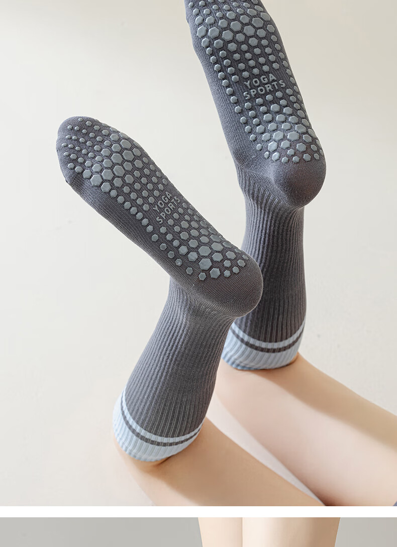Free Style Women's Compression Socks Professional Sports Fitness Long Tube Muscle Compression Running Jump Rope Yoga Anti-Slip Slimming Calf Socks 19