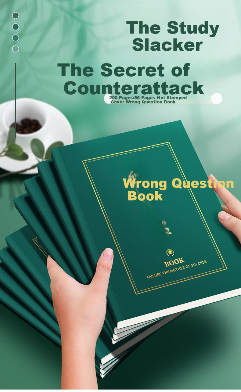 Zuolanzhe [Back to School Essential] 3-Pack Error Correction Notebooks for Primary School Students, A5 Loose-Leaf Correction Books for Chinese, Math And English, Error Correction And Mistake Collection Tool for Grades 1-4 1