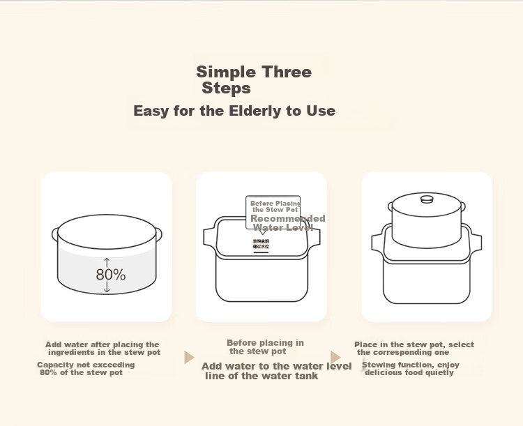 SUPOR Electric Stew Pot, Ceramic Casserole for Soup Making, Purple Clay Inner Pot, 3L Multi-Functional Stewing Pot for Home Use, Micro-Pressure Fast Cooking Pot for Soup, Suitable for 3-4 People, DG30YC875 17