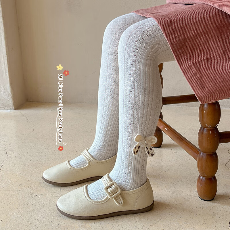Baby Girls' Thin Spring and Autumn Leggings Children's Tights for Big Kids Versatile Dance Socks