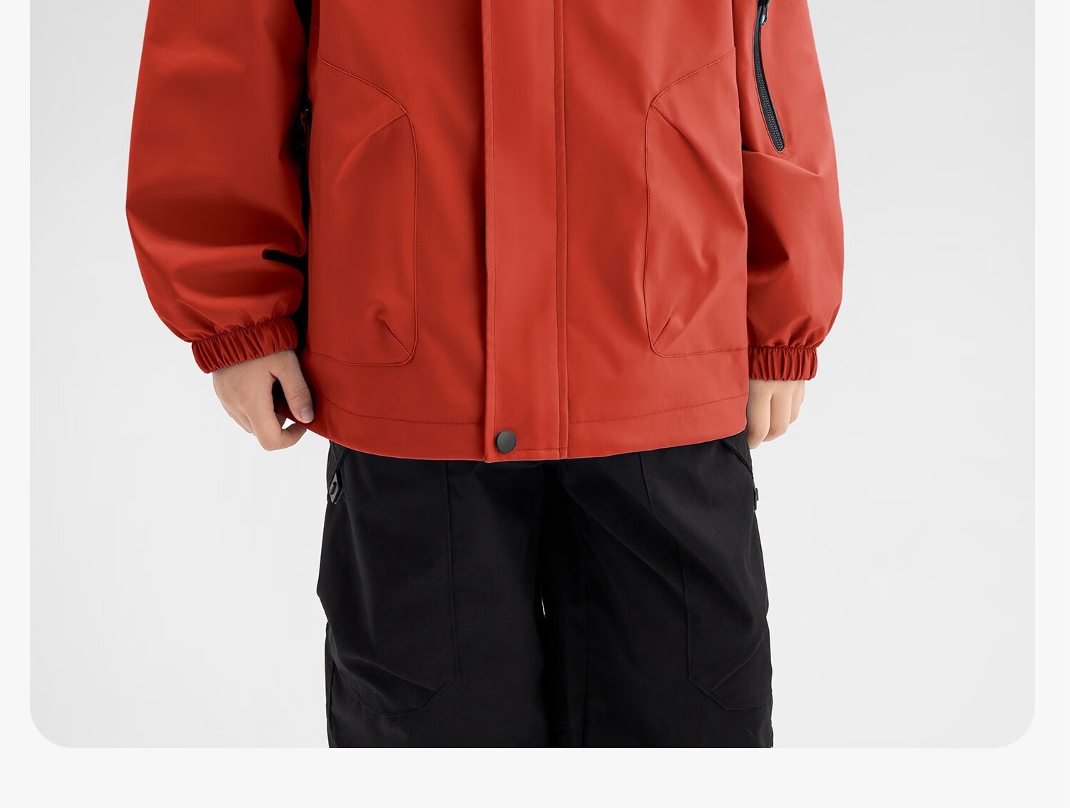 Zuo Xi Kids Children's Softshell Jacket 2025 New Autumn Boys Windproof Waterproof Coat Red 140 18