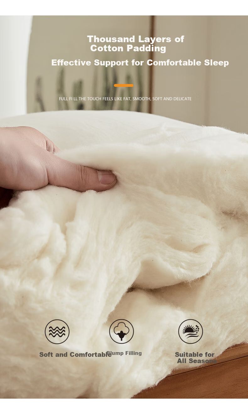 Grace Class A Pure Cotton Pillow, Shaped Pillow, 100% Xinjiang Cotton Pillow Core, Medium-Sized Pillow, Single Person, One Piece 9