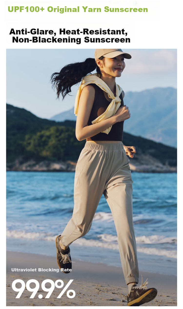 Beneunder Wide-Leg Pants, Casual Trousers for Women, Sports Ice Silk Sun Protection Long Pants, Loose Fit Spring And Summer Soft Support, New Style AL844, Size 25 7