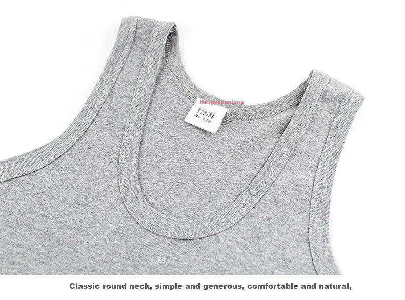 Hengyuanxiang [100% Pure Cotton] Sleeveless Tank Top for Men, Antibacterial, Middle-Aged And Elderly, Slim-Fit, Athletic Undershirt Vest 11