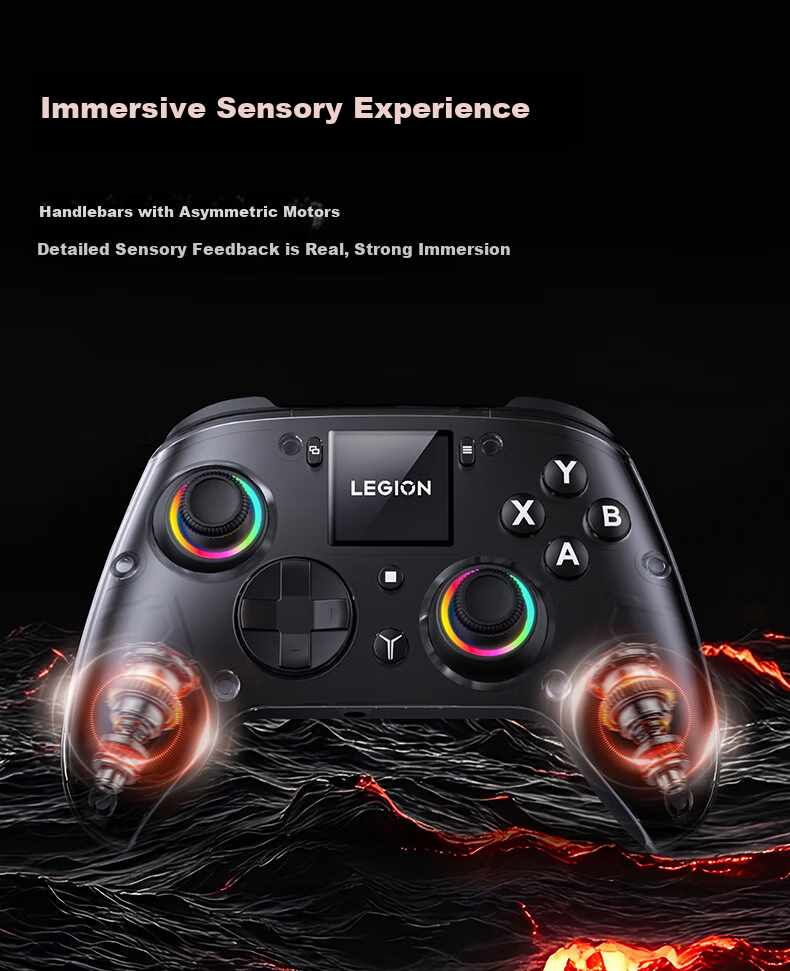 Lenovo Legion Y7 Smart Wireless Gaming Controller, Xbox-like Hall Switch for PC, Mobile Phone And TV, Steam Bluetooth Motion Control, NS Genshin Impact Dual-Shot Gree 8