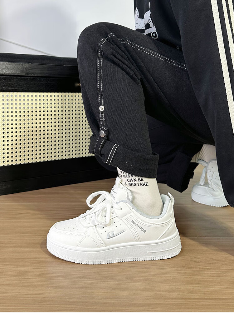 Huili Air Force One Couple Sneakers for Women And Men, Autumn Casual Shoes, Versatile Footwear for Women, White And Silver, Size 42 12