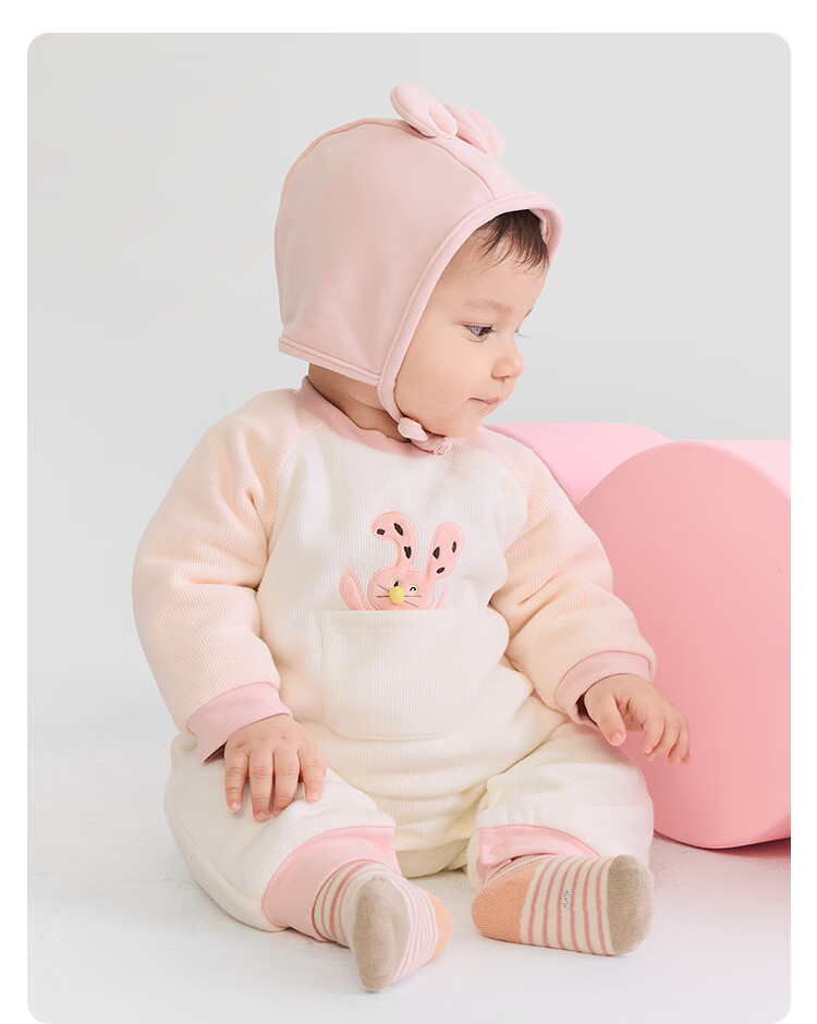 BALABALA Baby Newborn Winter Cotton-Padded Romper 2025 Infant Jumpsuit Cute Crawling Suit 208425133203 12