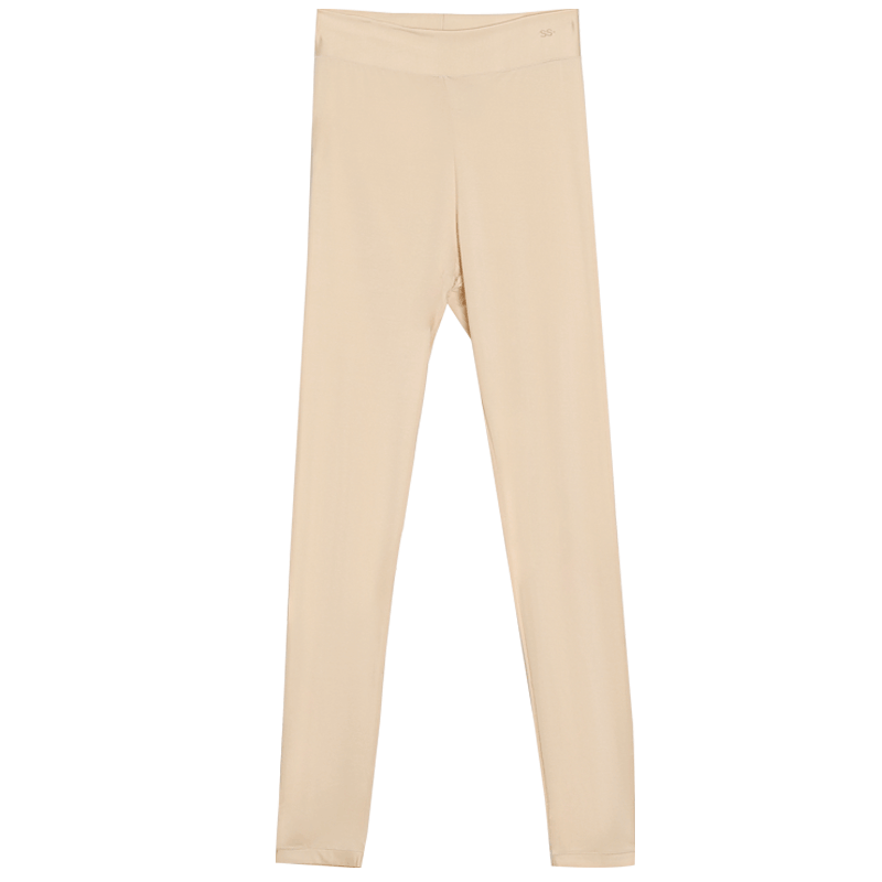Hongdou (Hodo) Plush Cotton Candy Women's 7A Antibacterial Hyaluronic Acid Moisturizing Ultra-Thin Single Leggings - Mall Same Style