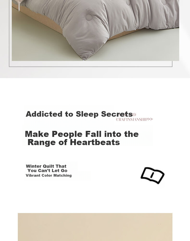 Grace Fiber Comforter Duvet Insert for Single Student Dormitory, All Seasons Spring And Autumn Quilt, 5 Jin (2.5 Kg), 150x200cm, Dark And Light Gray 2