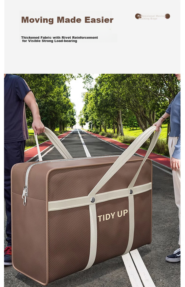 Miaoxinsi Clothes, Garments And Quilts Moving Packing Bags Storage Bags Large Capacity Woven Bags Dust-Proof Organizing Luggage Bags Organizer 5