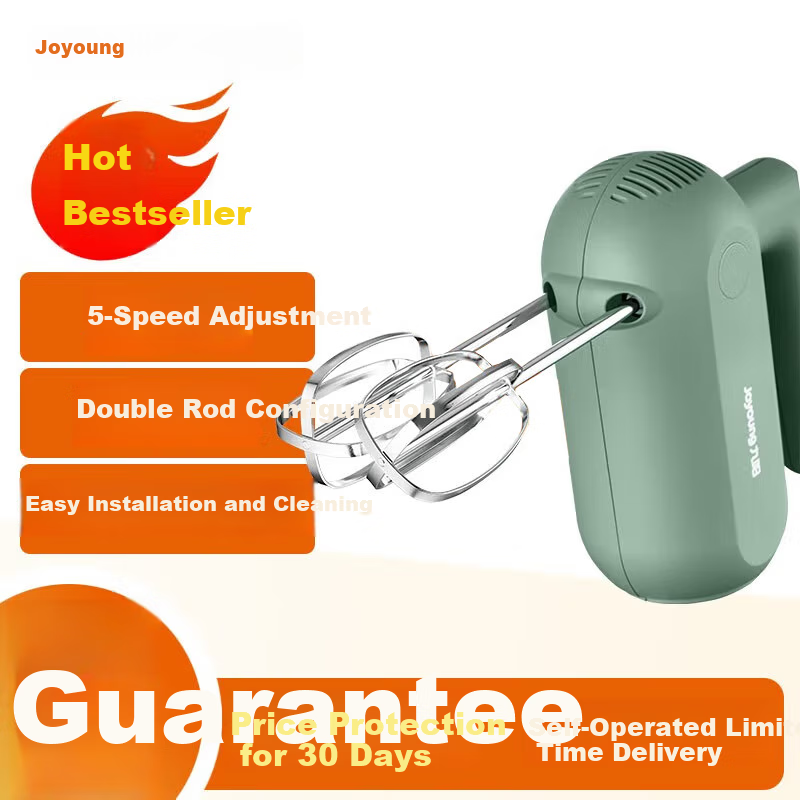 Joyoung Handheld Electric Egg Beater, Food Processor, Whisk, Multifunctional Home Mixer, Mini Cream Whipper for Baking S-LD150