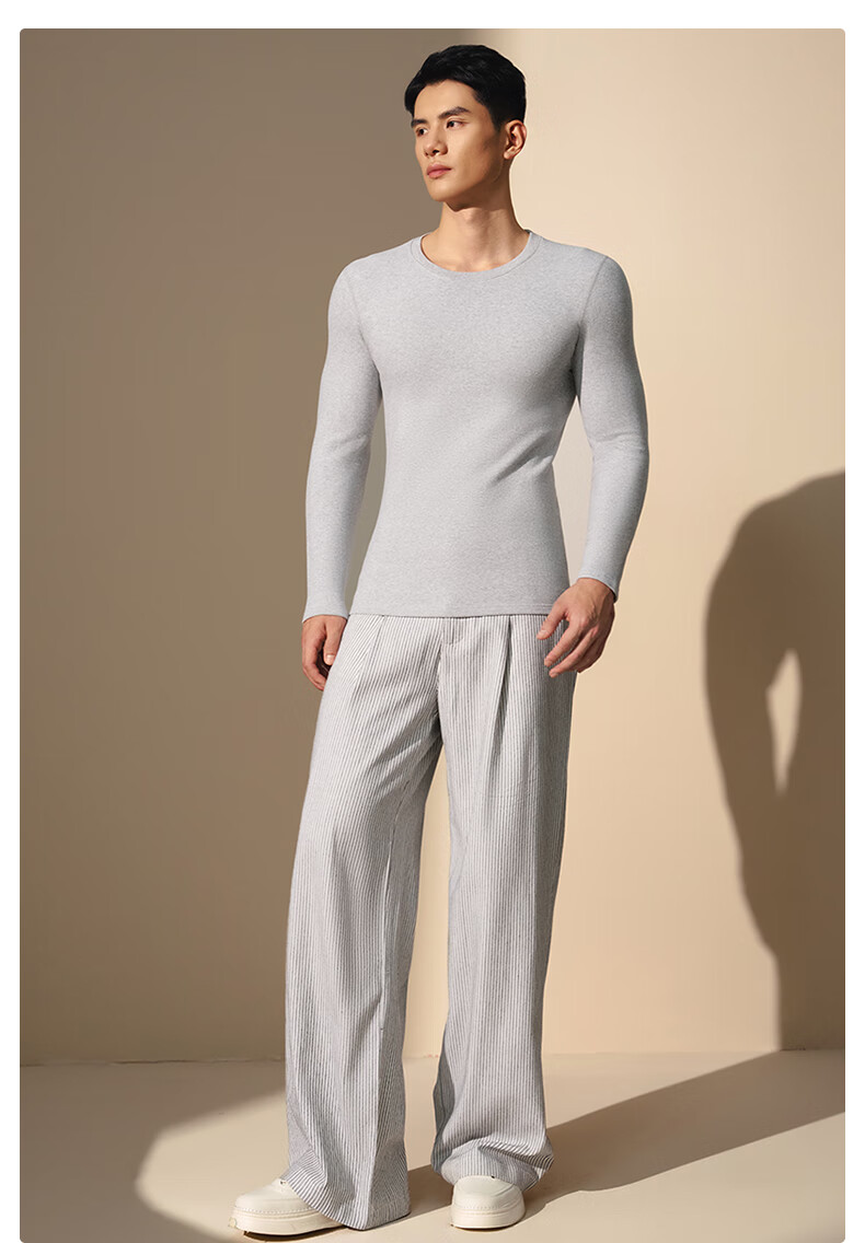 LangSha 25th Anniversary New Arrival [Ren Jialun Star Endorsed Quality] Men's Pure Cotton Antibacterial Thermal Underwear Set 15
