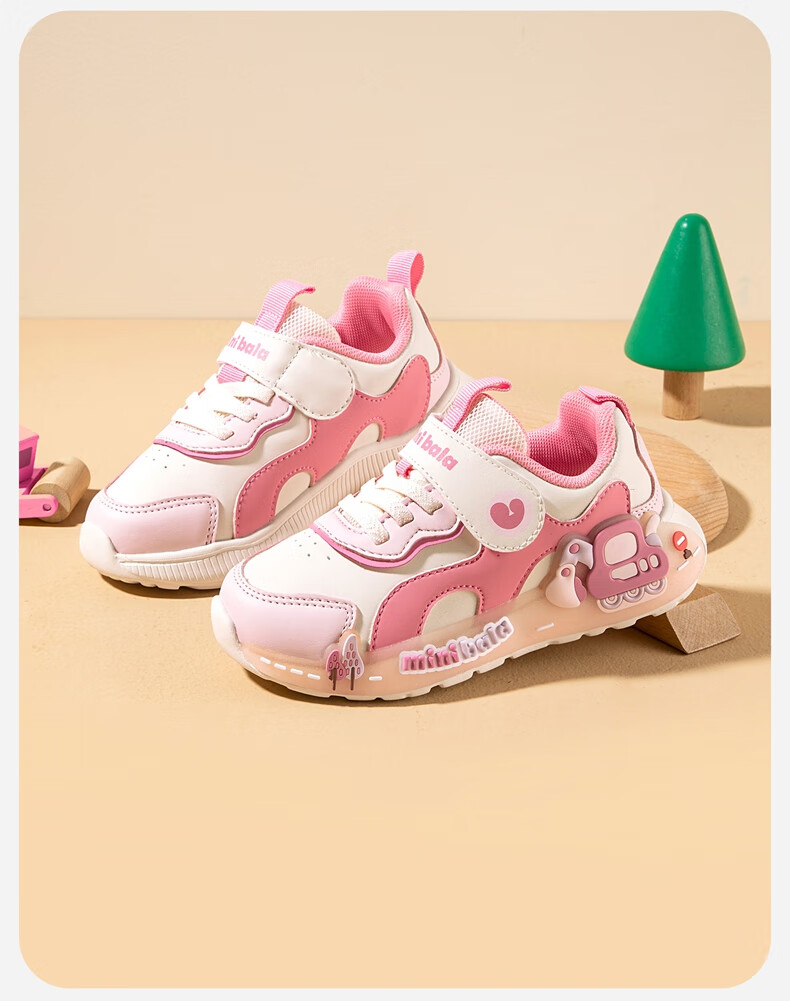 Minibala Kids Light-Up Shoes 25 Autumn New Boys and Girls Casual Sports Baby Toddler Walking Shoes Little Kids Glowing Sneakers 6