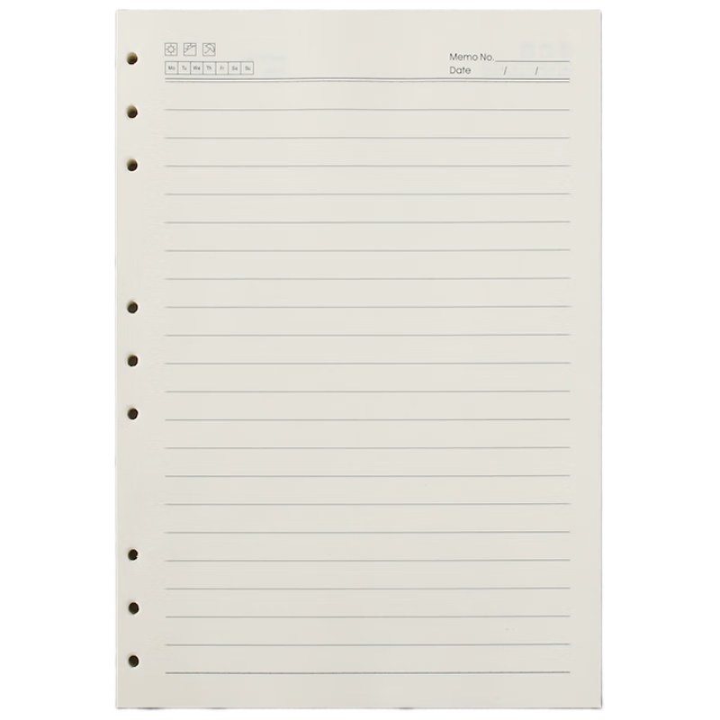 Xutong B5 Loose Leaf Refill Paper 9-Hole 80 Sheets 160 Pages Thickened 100g Lined Notebook Refill Inner Pages Customizable Meeting Notes
