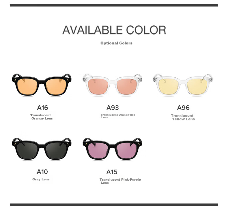 QINA Retro Small Frame Sunglasses for Men And Women, Stylish Sun Glasses, Christmas Gift QN5010A16 10