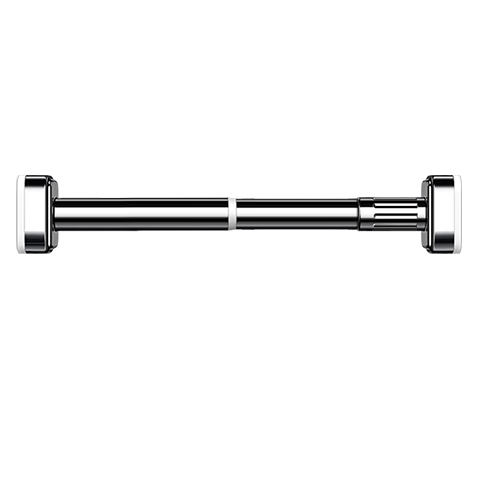 Futuristic Telescopic Clothes Drying Rod No-Drill Wardrobe Support Rod Bathroom Clothes Rack Adjustable Curtain Rod 100-170cm