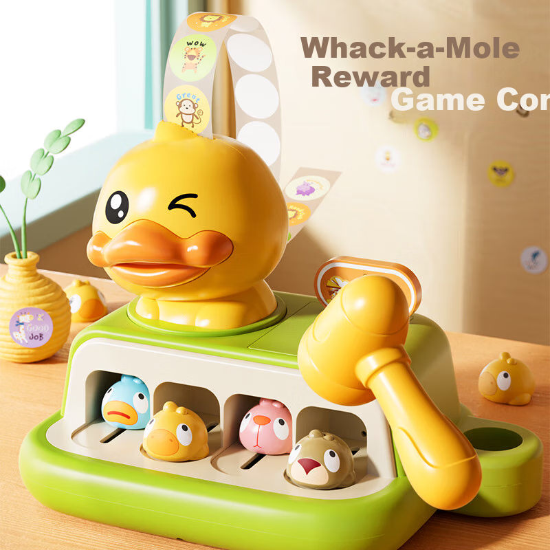 Интерактивная игрушка "Ударь крота" Huashimeng для детей, игра с системой подсчета очков и наклейками, подарок на День защиты детей